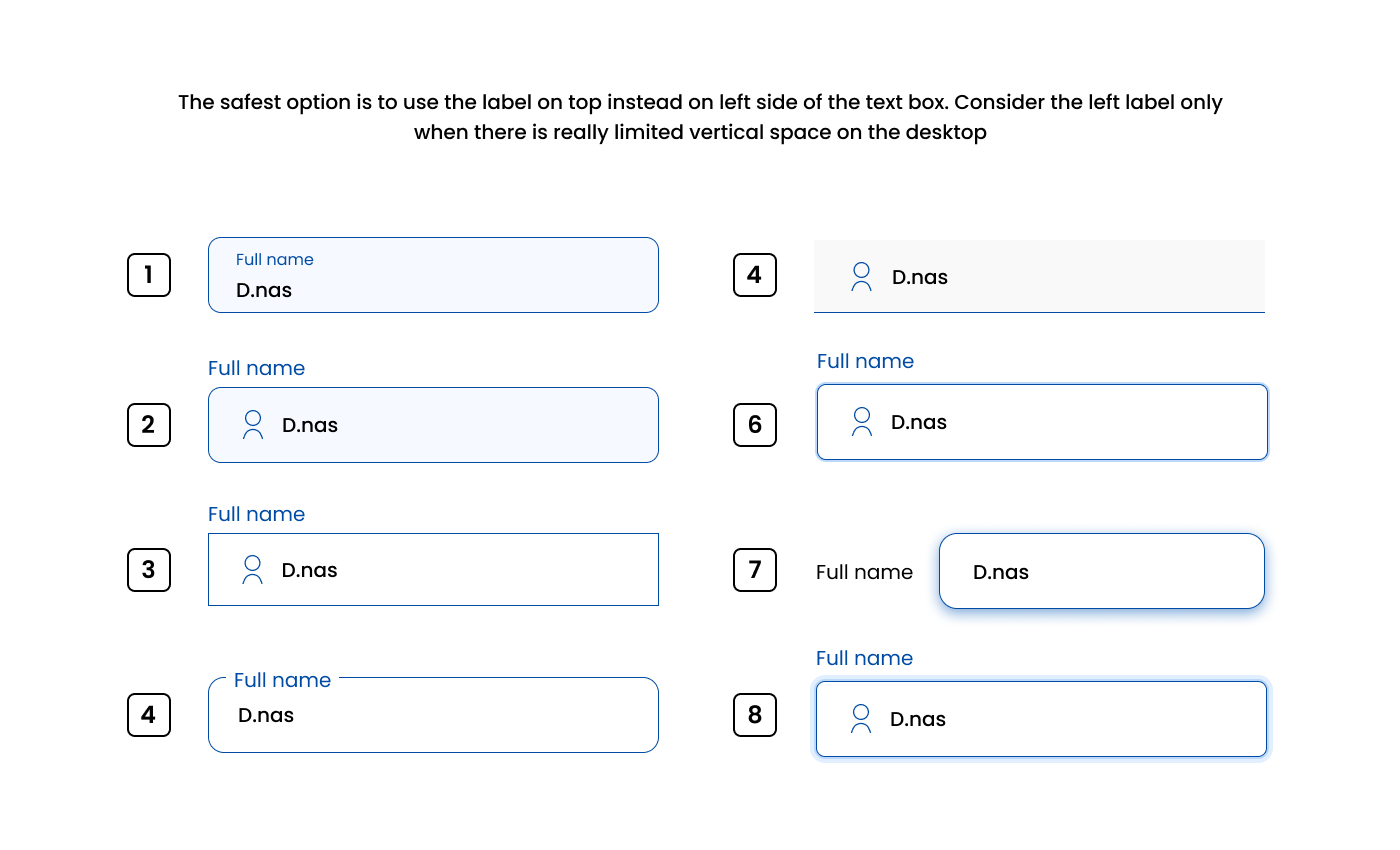 TEXT FIELDS STYLES